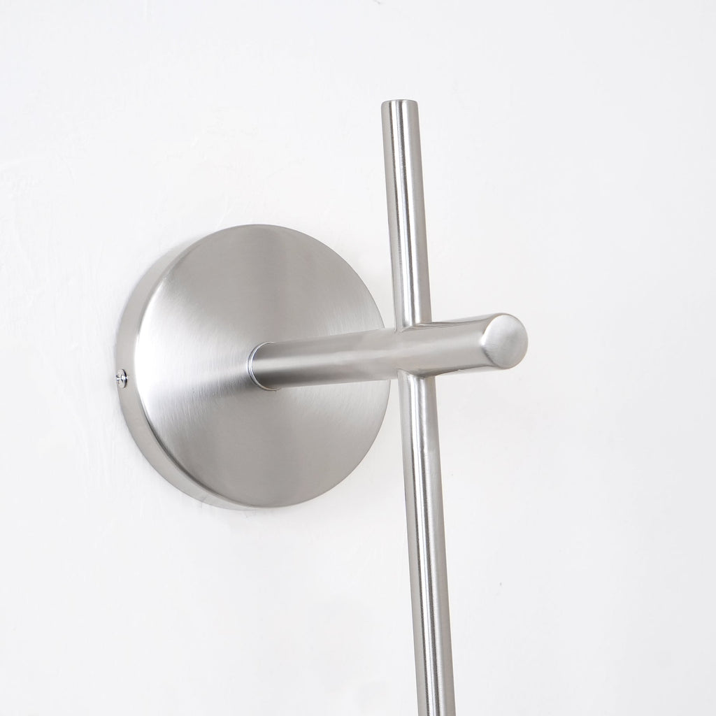 Vertical Globe Lamp bracket Wall Light - Φ 3.9″ x H 30.7″ Brass, Hardwired Wall Sconce, detail 42