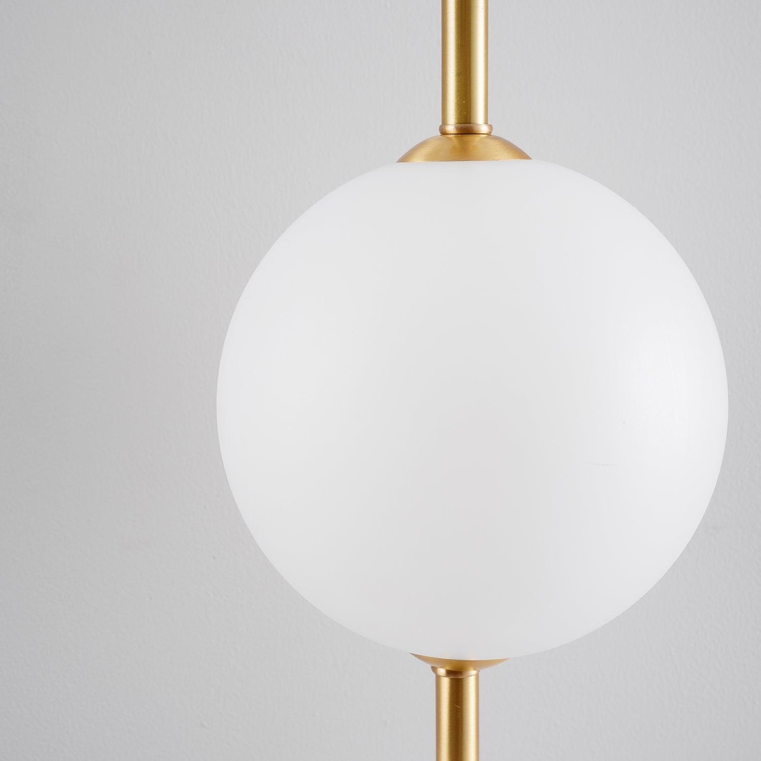 Vertical Globe Lamp bracket Wall Light - Small Balls Size: Dia 10cm Brass, Hardwired Wall Sconce, detail 27