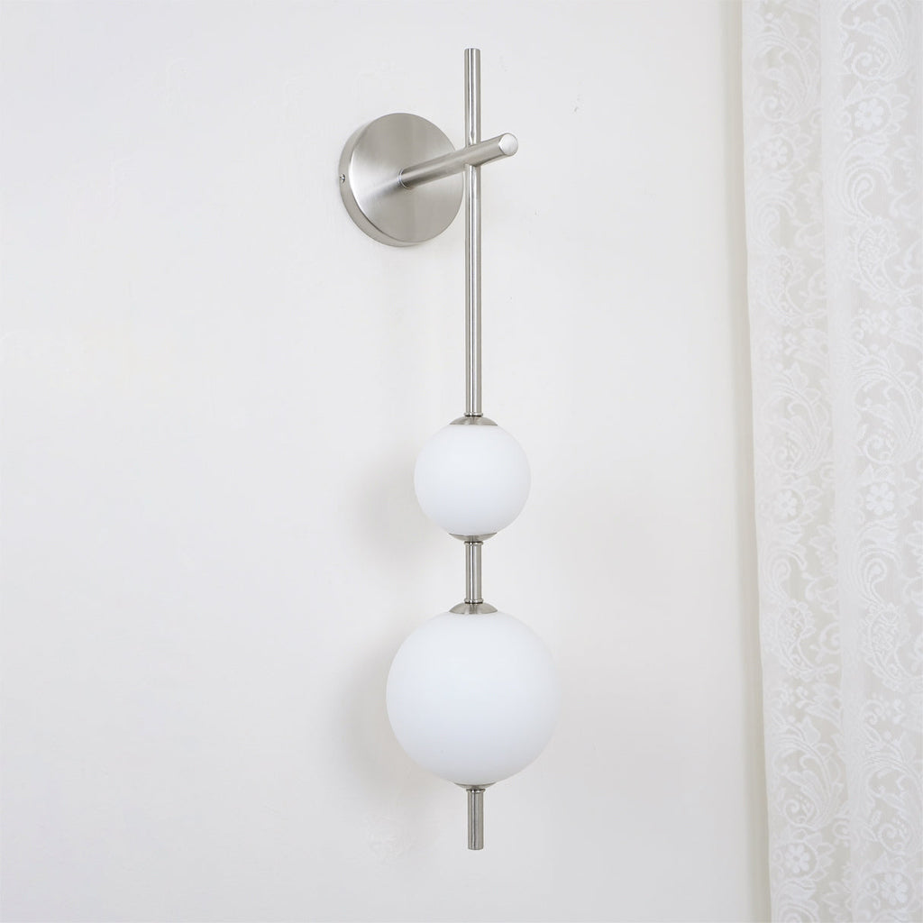 Vertical Globe Lamp bracket Wall Light - Φ 3.9″ x H 30.7″ Brass, Hardwired Wall Sconce, detail 48