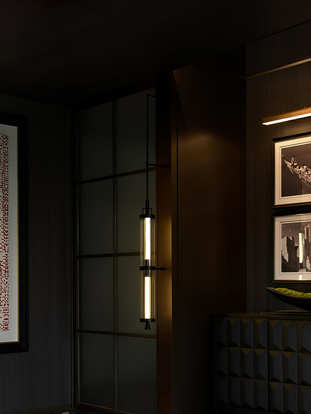 Vertical Bracket Light Wall Light, Hardwired Wall Sconce, detail 20