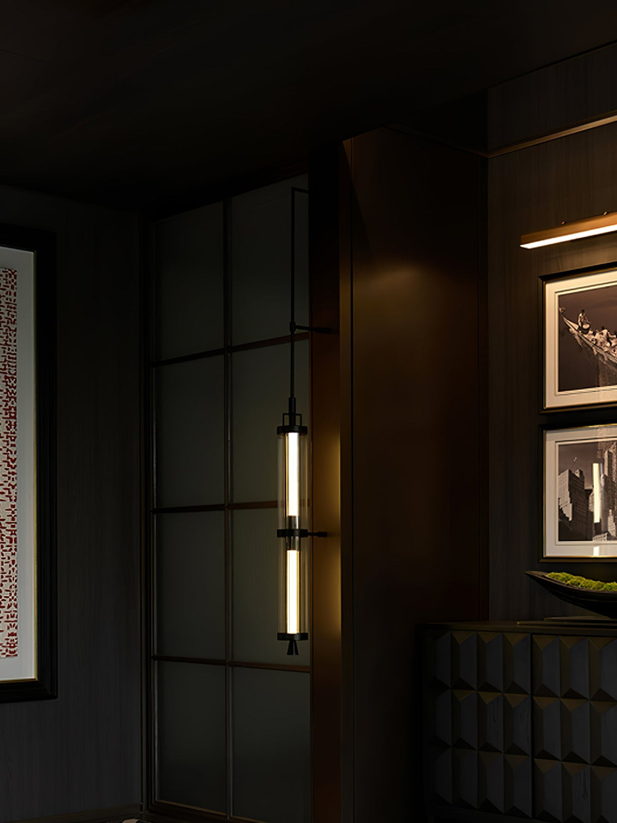 Vertical Bracket Light Wall Light, Hardwired Wall Sconce, detail 20
