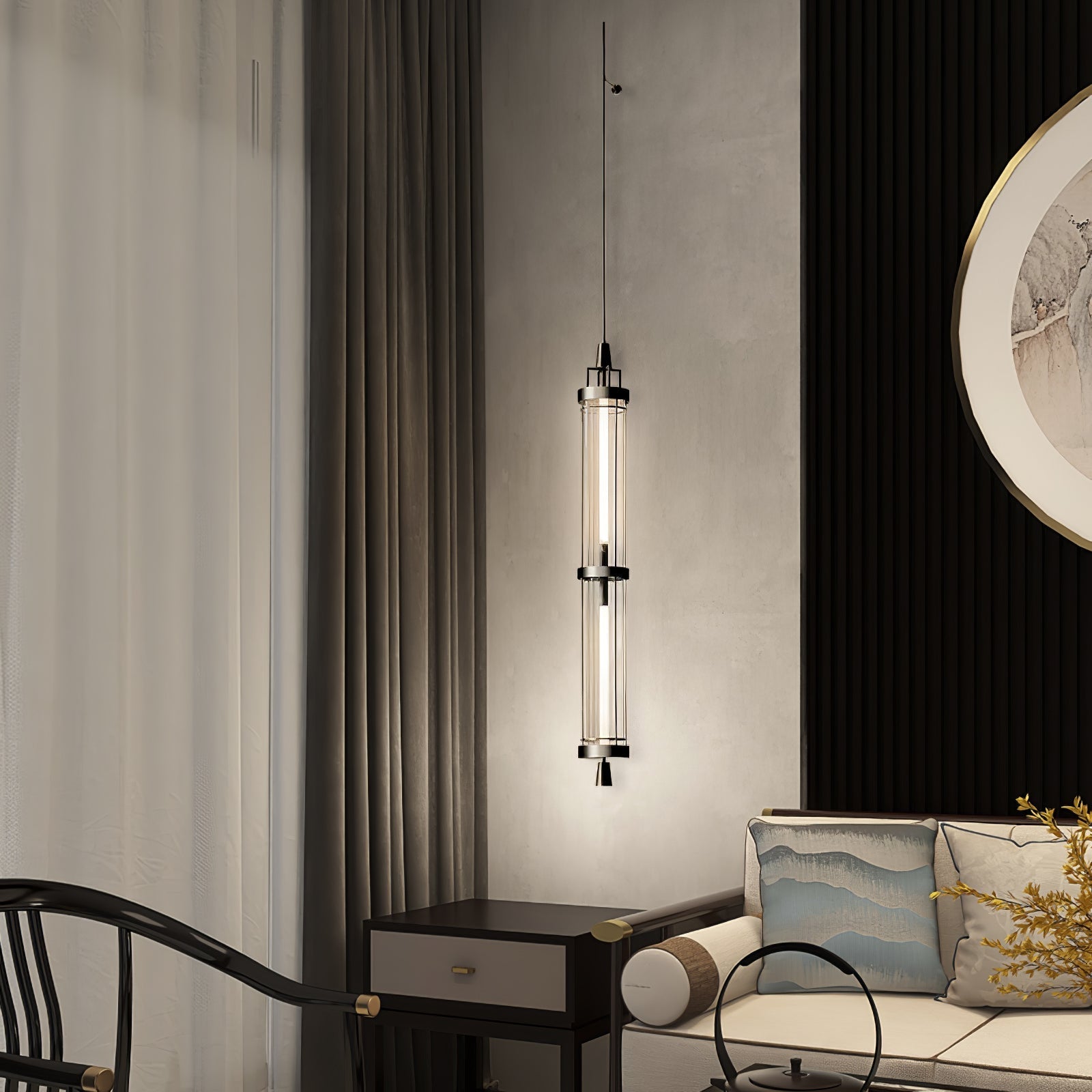 Vertical Bracket Light Wall Light, Hardwired Wall Sconce, detail 2