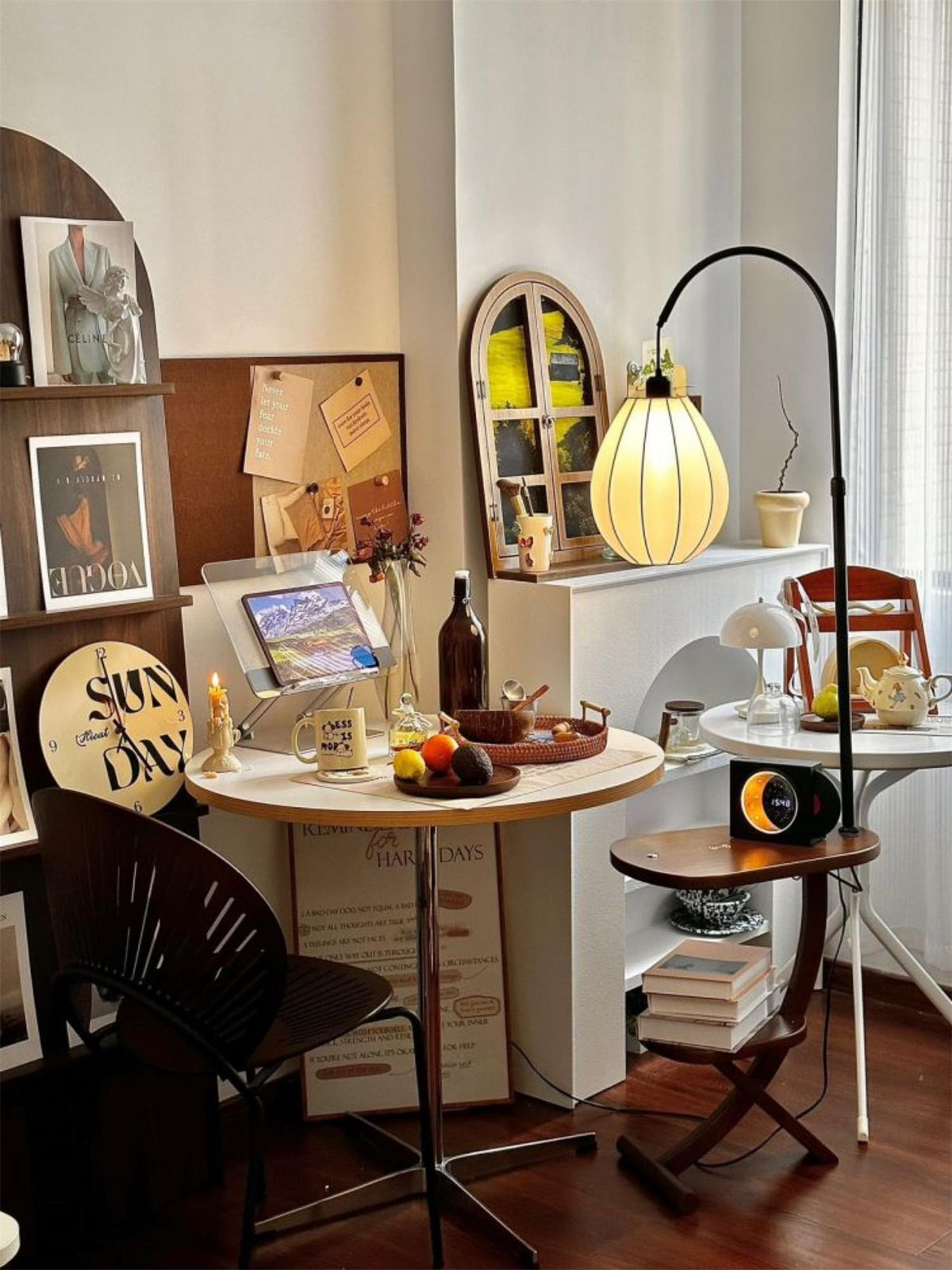 Vintage Magazine Floor Light 18.9", Floor Lamp, detail 6