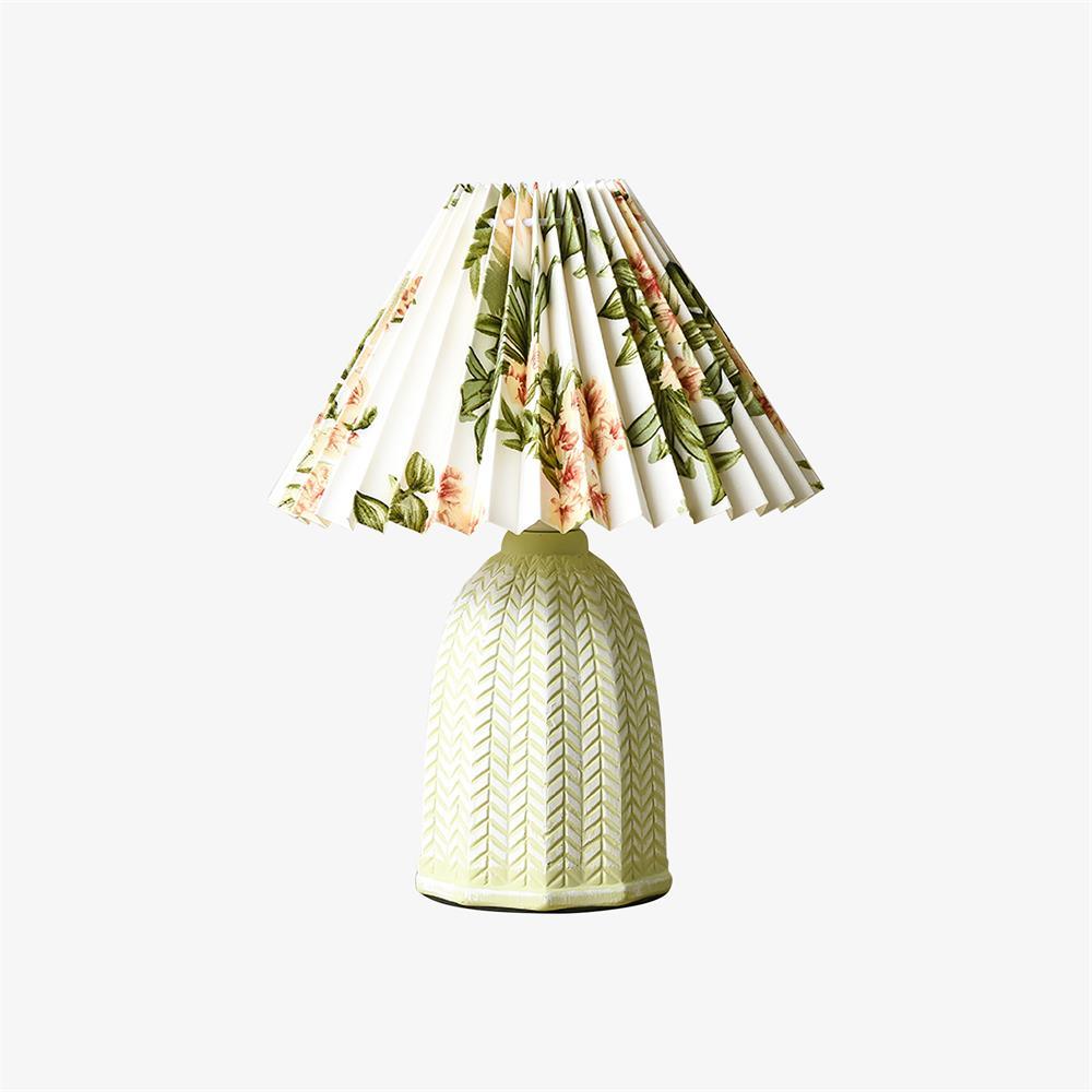 Vintage Pleated Table Light, Bedside Table Lamp, detail 24