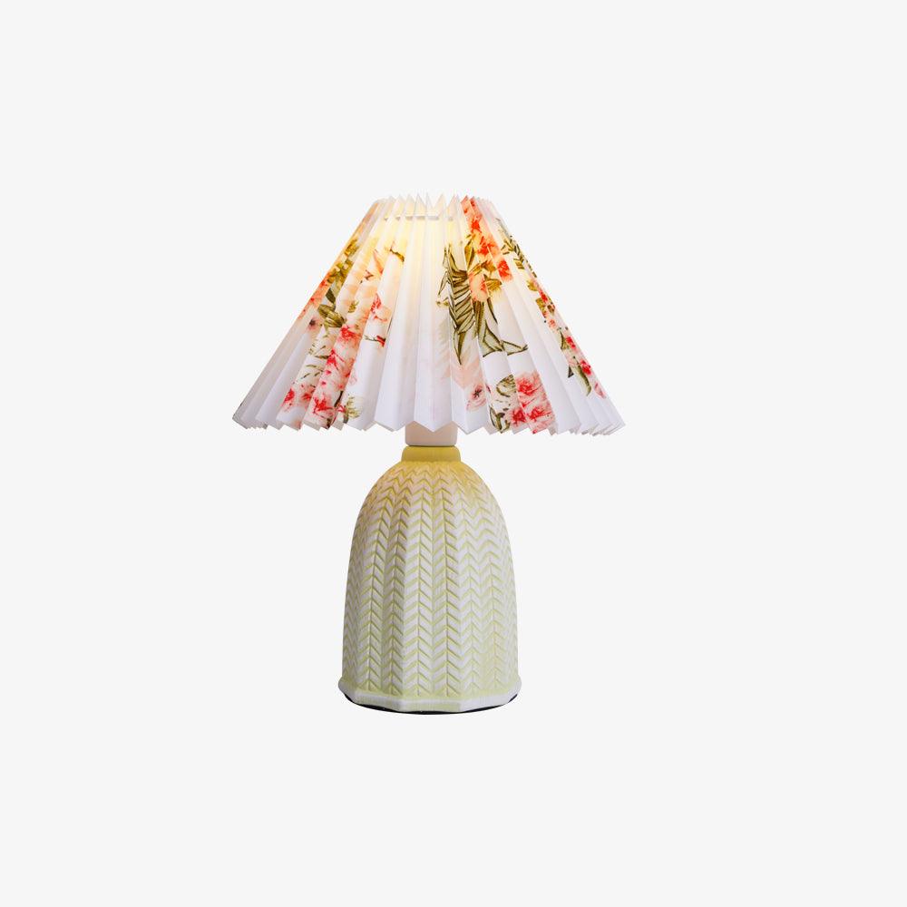 Vintage Pleated Table Light, Bedside Table Lamp, detail 44