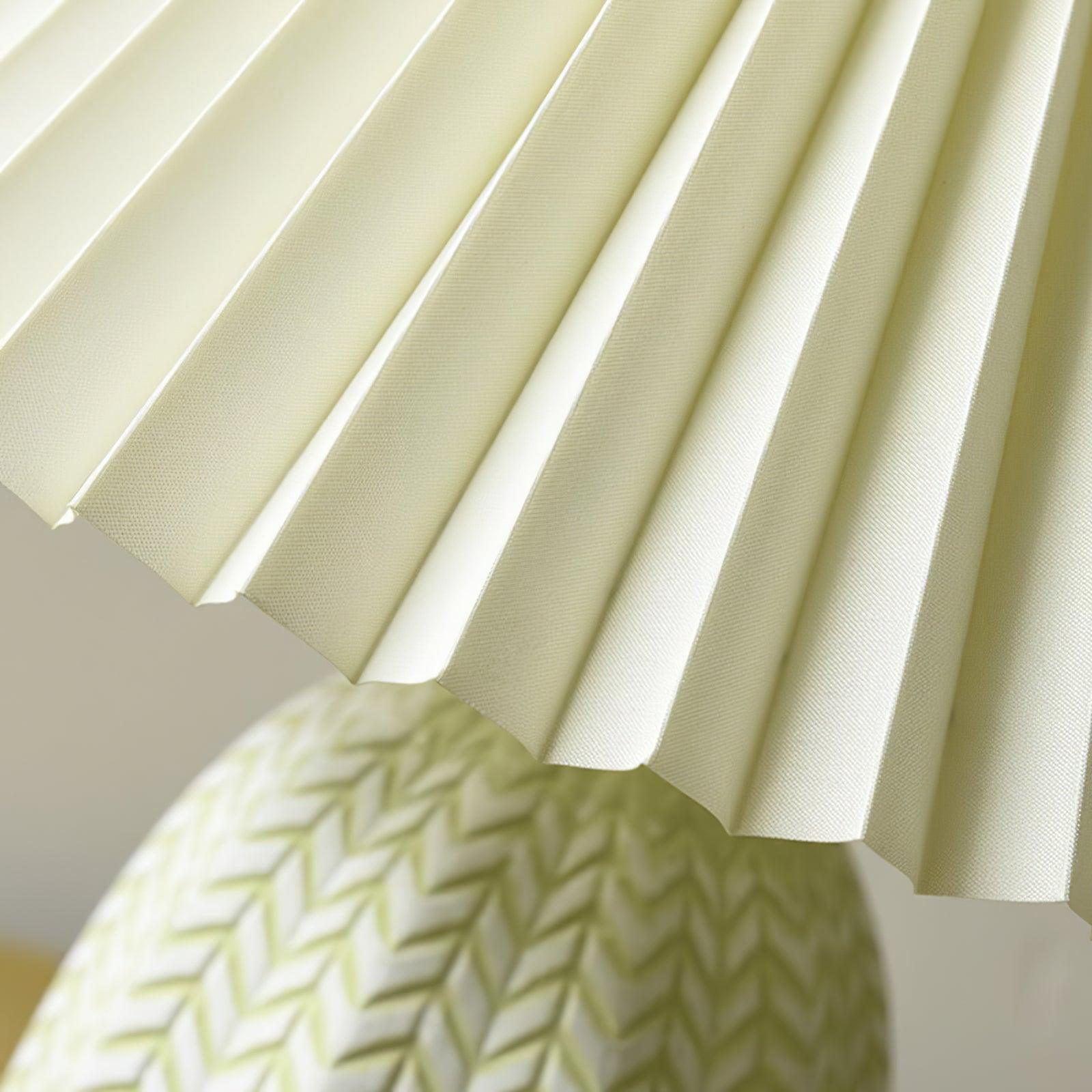 Vintage Pleated Table Light, Bedside Table Lamp, detail 39