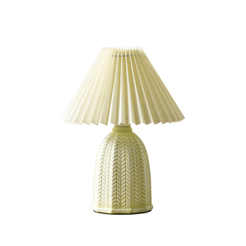 Vintage Pleated Table Light, Bedside Table Lamp, detail 43