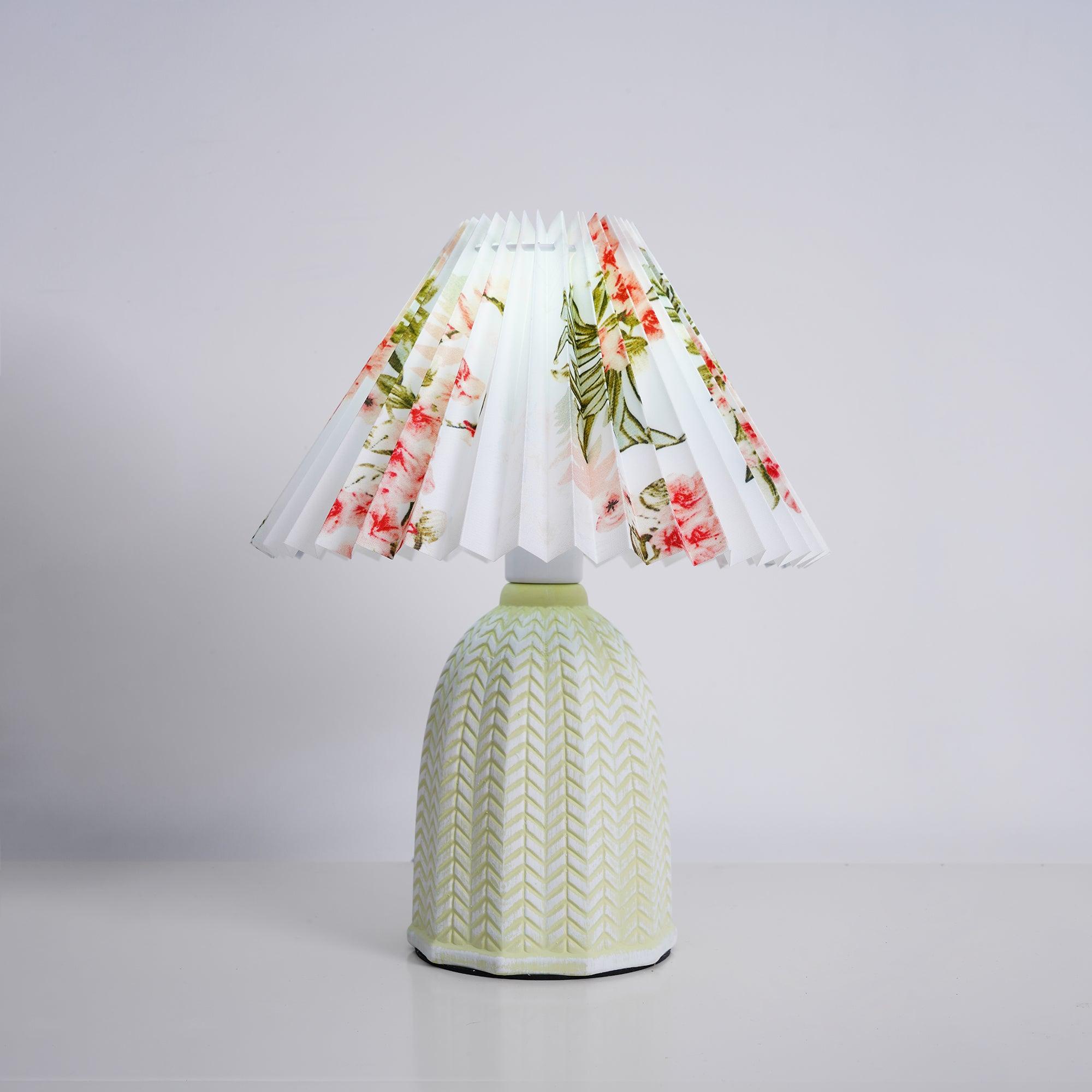 Vintage Pleated Table Light, Bedside Table Lamp, detail 45