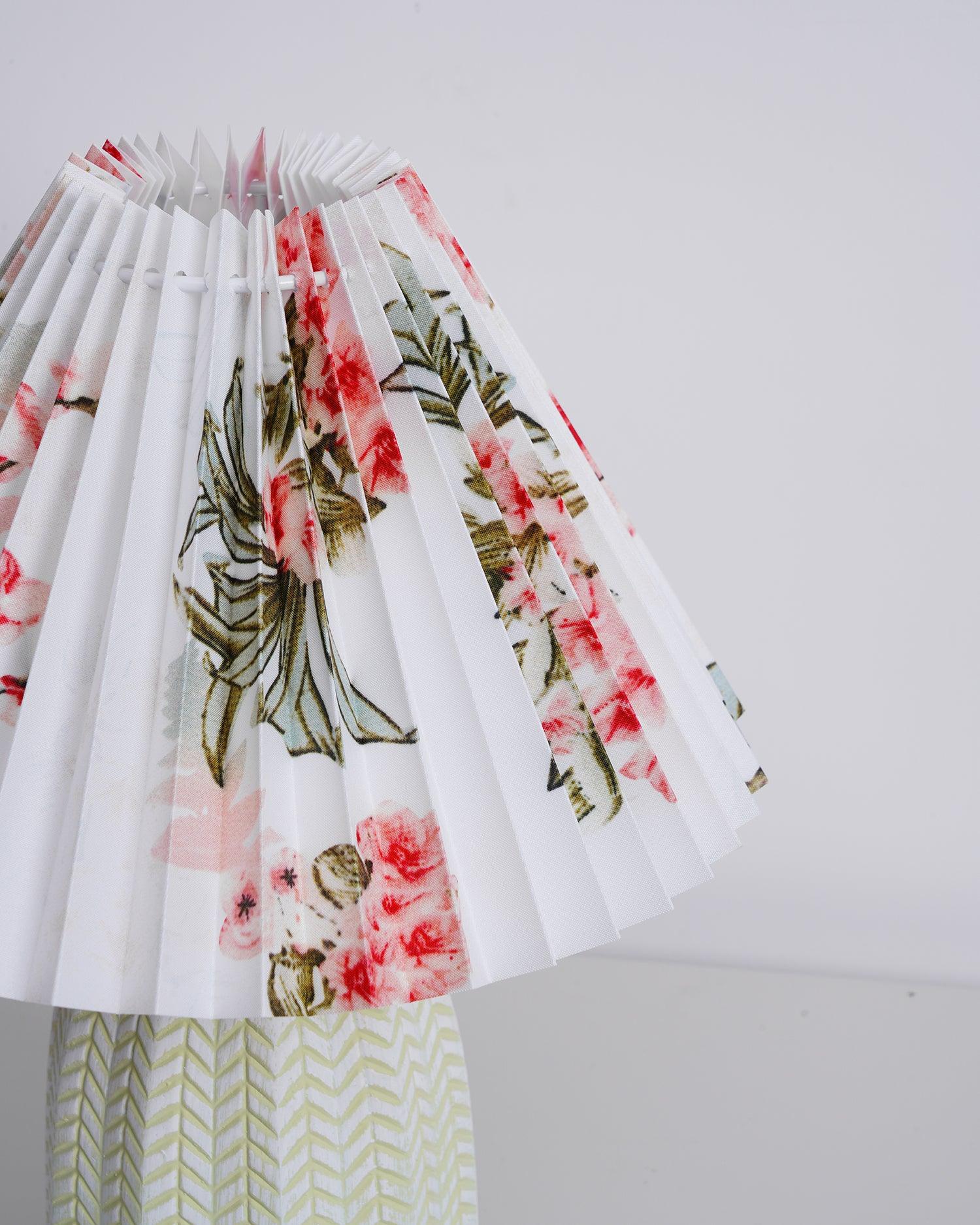 Vintage Pleated Table Light, Bedside Table Lamp, detail 47