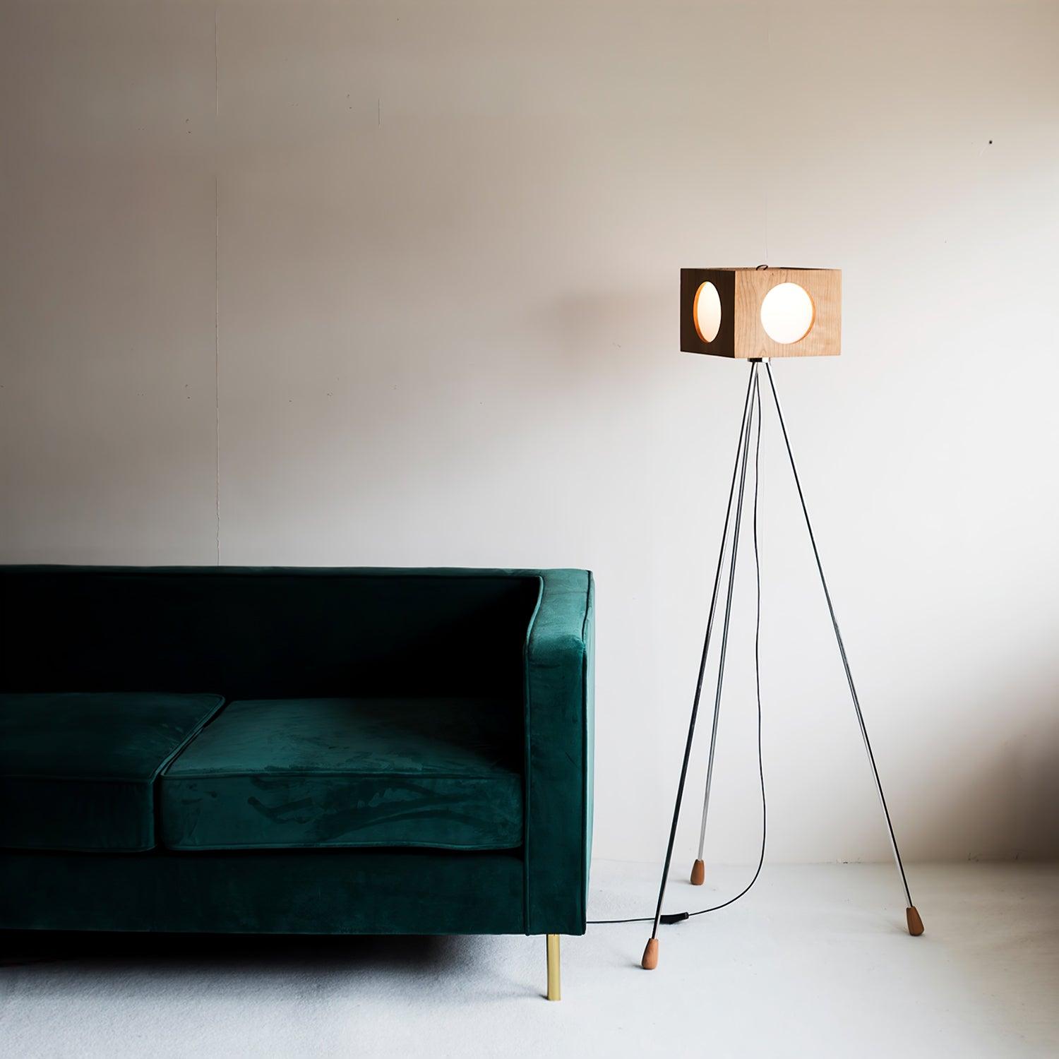 Vintage Tripod Camera Floor Light, Floor Lamp, detail 13