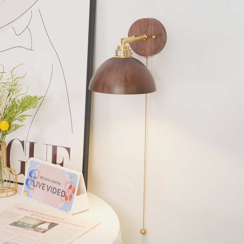 Rhett Pull Wall Light, Hardwired Wall Sconce, detail 4