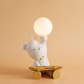 Violent Bear Tray Desk Light, Bedside Table Lamp, Resin, Dia 19.5cm x H 30cm