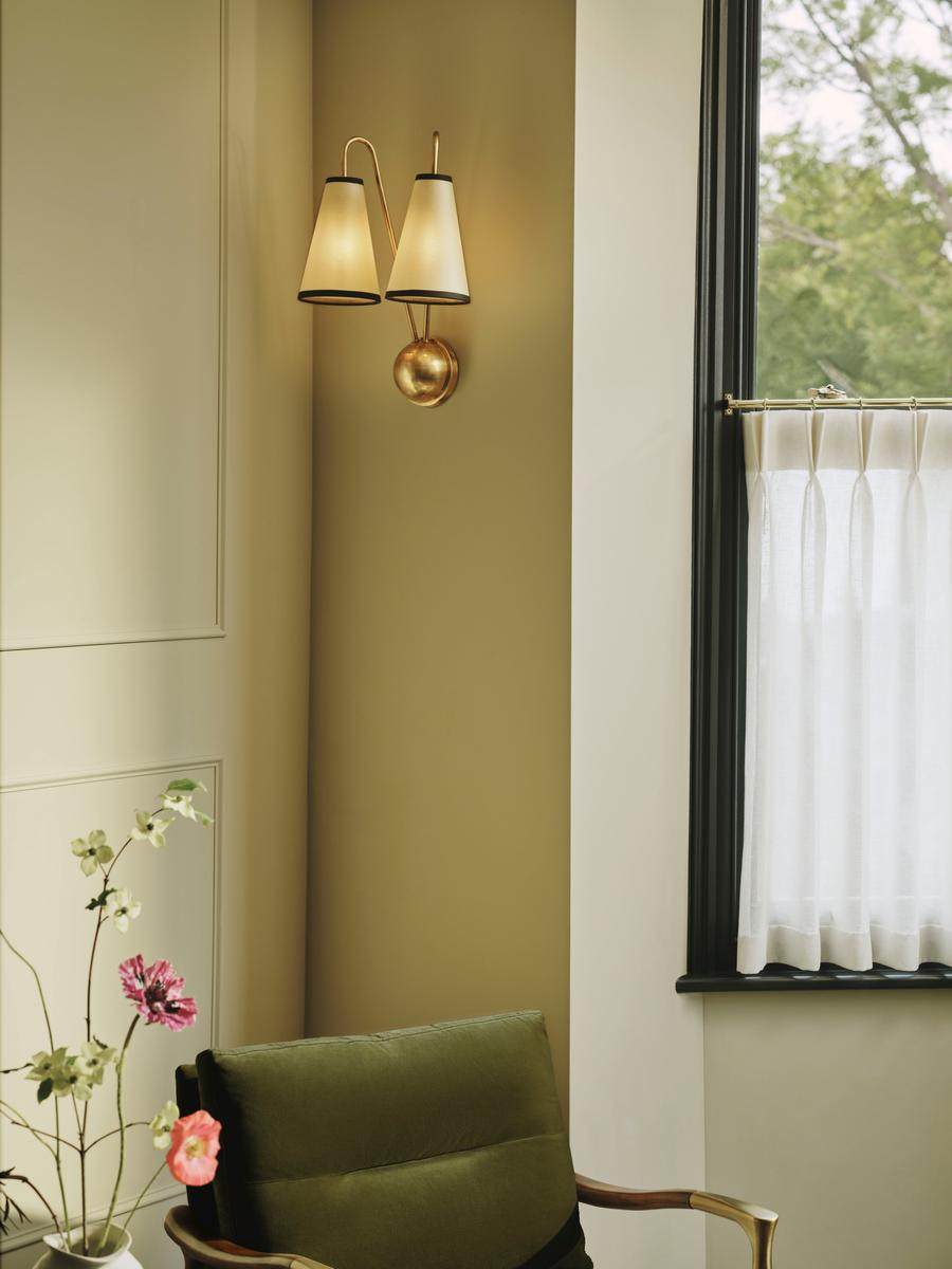 Vireo Twin Wall Light, Hardwired Wall Sconce, detail 6