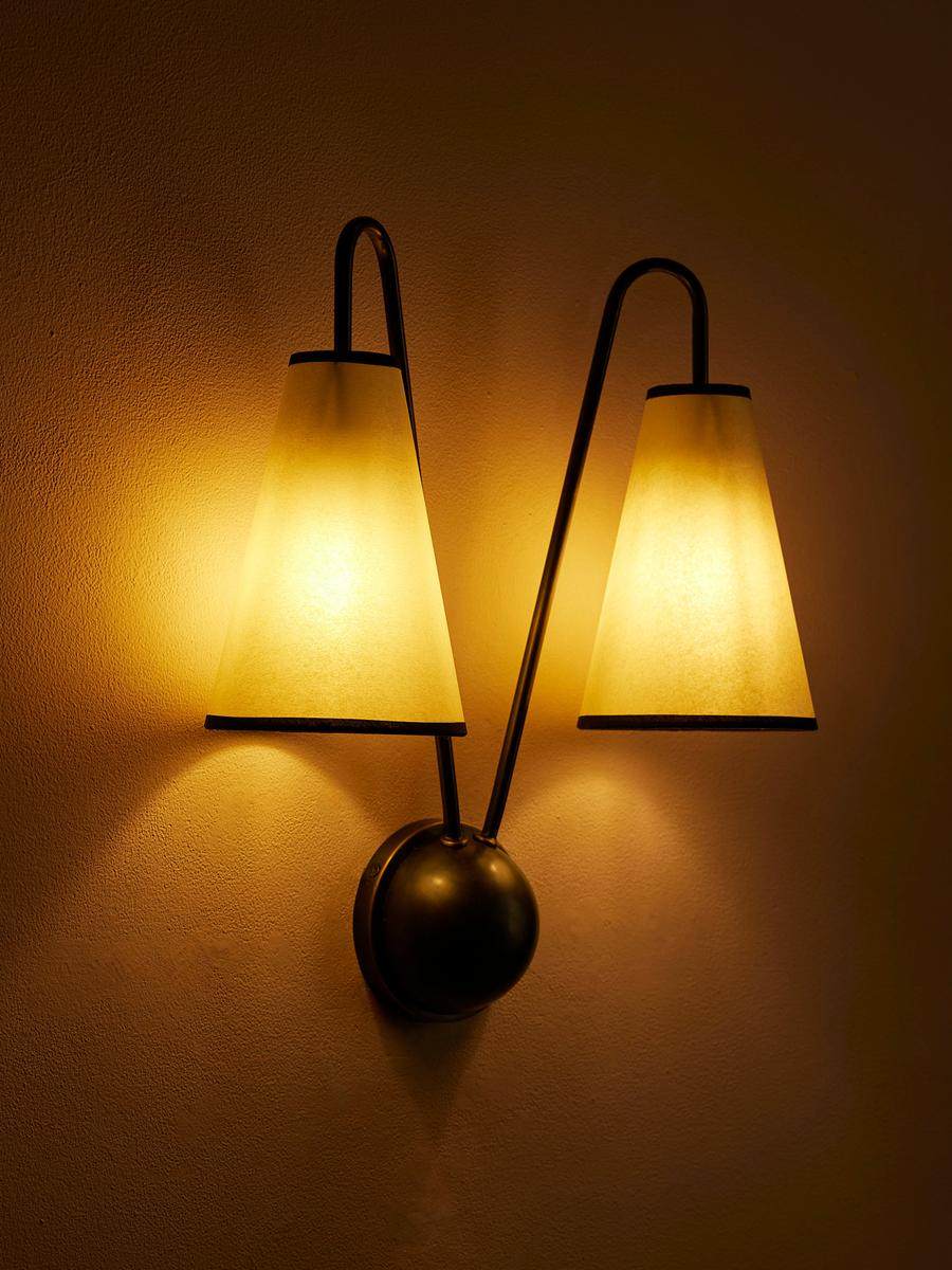 Vireo Twin Wall Light, Hardwired Wall Sconce, detail 11