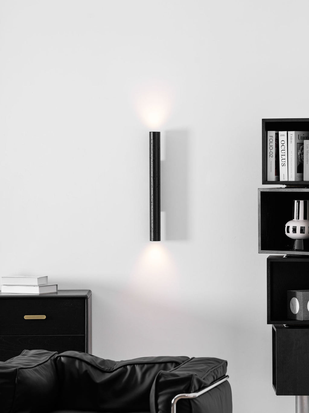 Volcanic Noir Wall Light, Hardwired Wall Sconce, detail 28