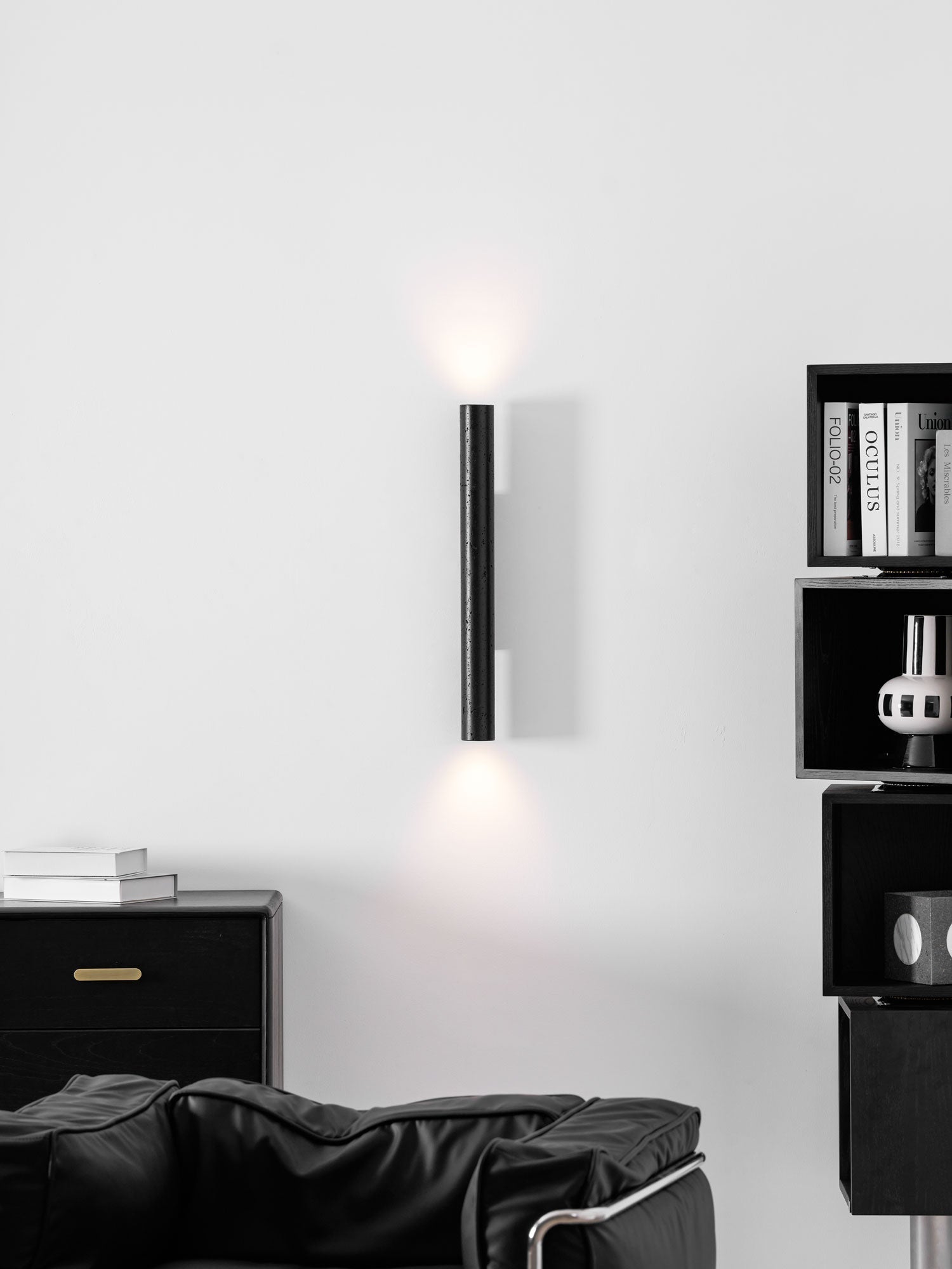 Volcanic Noir Wall Light, Hardwired Wall Sconce, detail 28