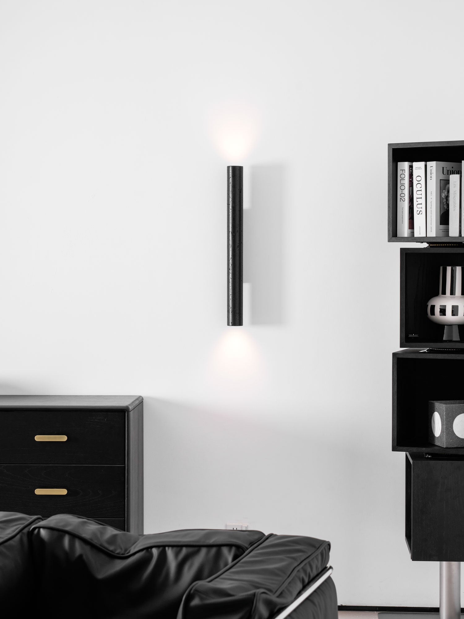 Volcanic Noir Wall Light, Hardwired Wall Sconce, detail 30