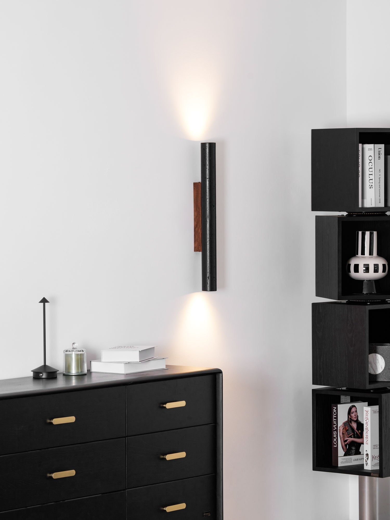 Volcanic Noir Wall Light, Hardwired Wall Sconce, detail 19