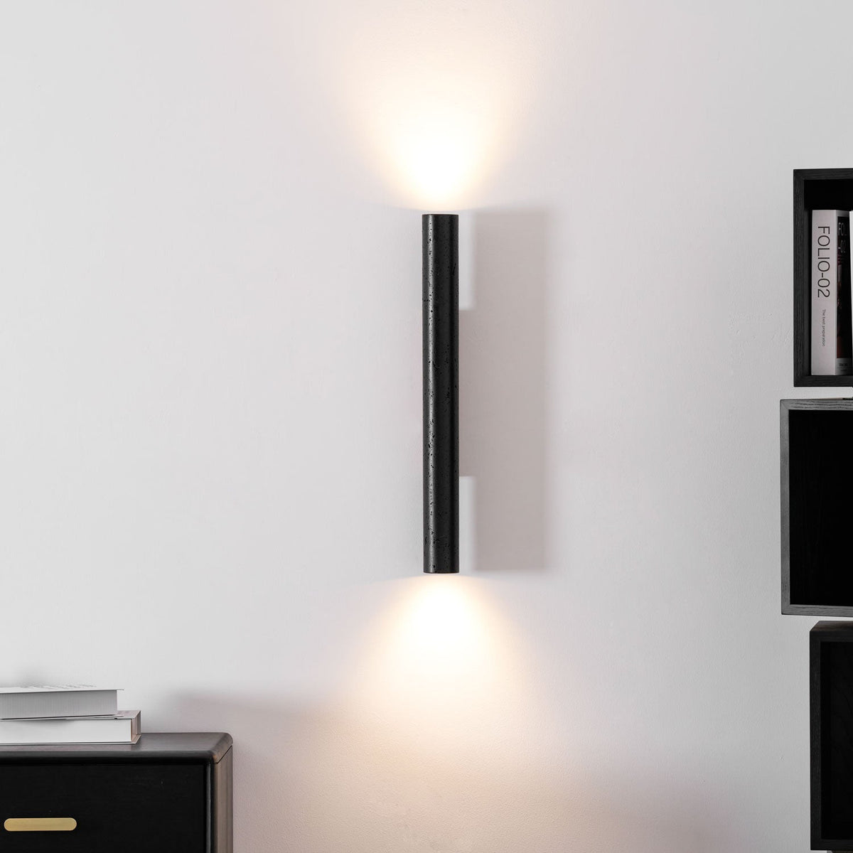 Volcanic Noir Wall Light, Hardwired Wall Sconce, detail 20