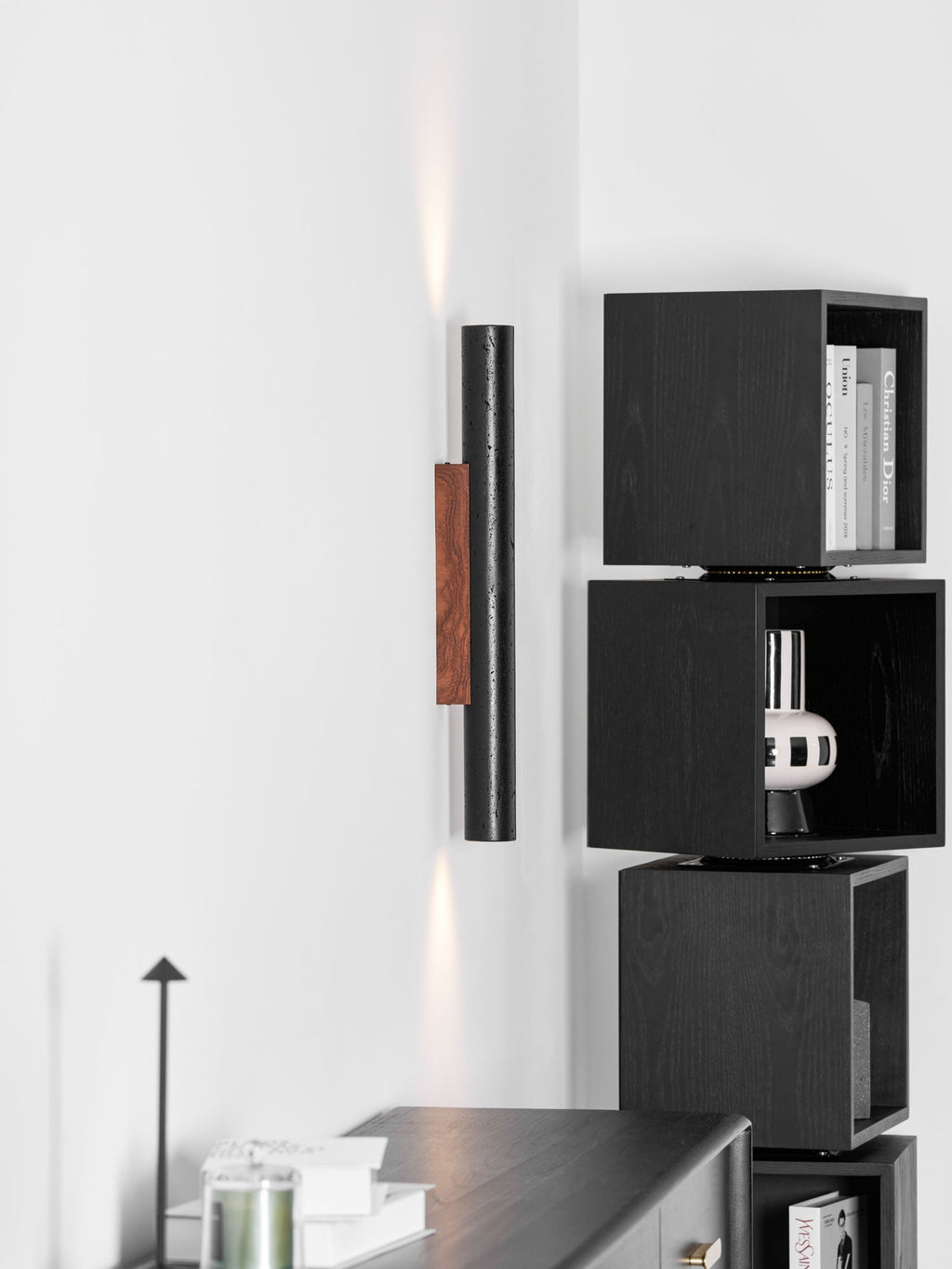 Volcanic Noir Wall Light, Hardwired Wall Sconce, detail 24