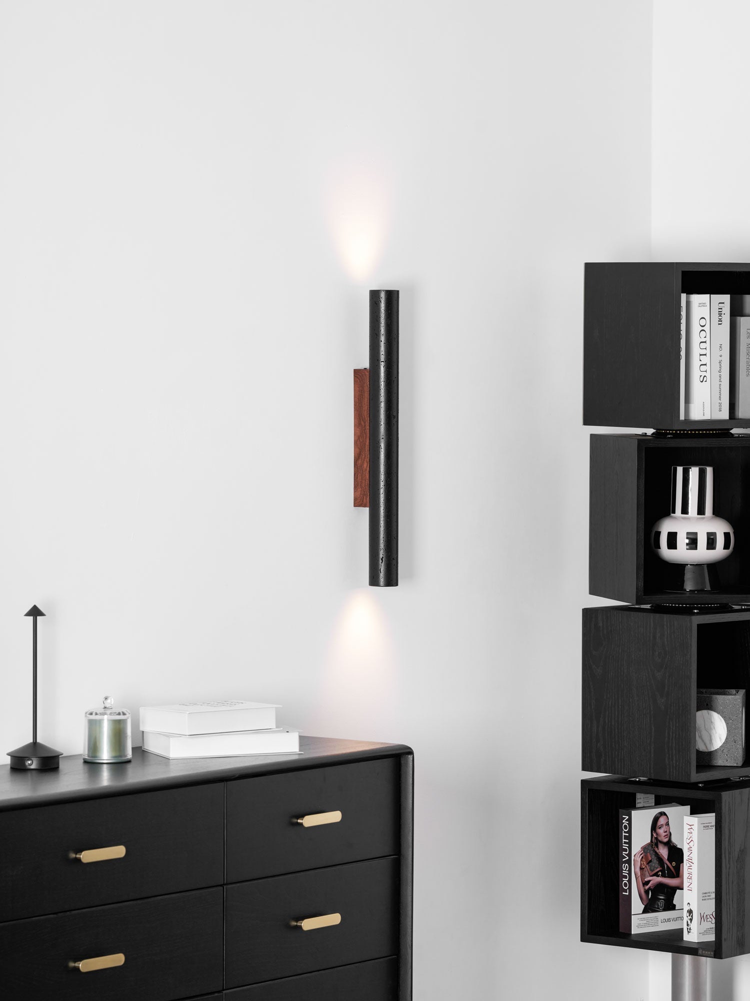 Volcanic Noir Wall Light, Hardwired Wall Sconce, detail 25
