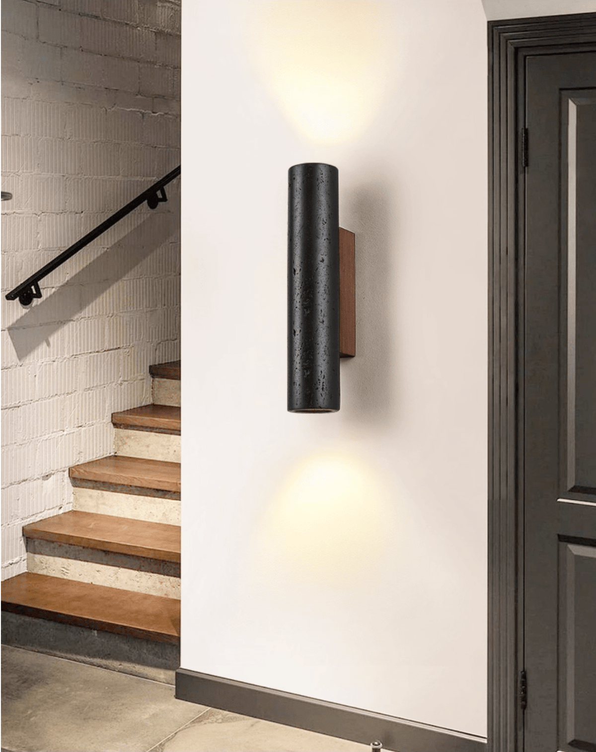 Volcanic Noir Wall Light, Hardwired Wall Sconce, detail 4