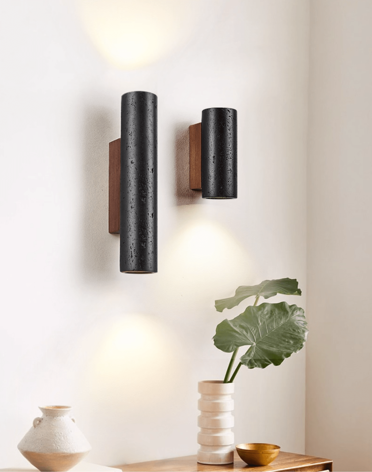 Volcanic Noir Wall Light, Hardwired Wall Sconce, detail 5