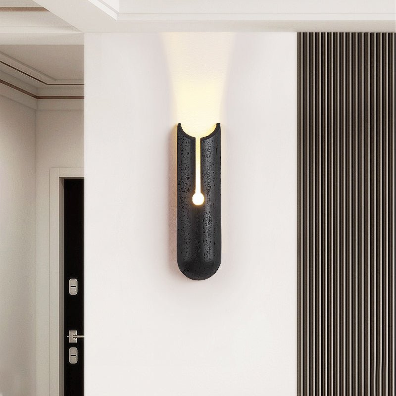 Vulca Split Stone Wall Light, Hardwired Wall Sconce, detail 3