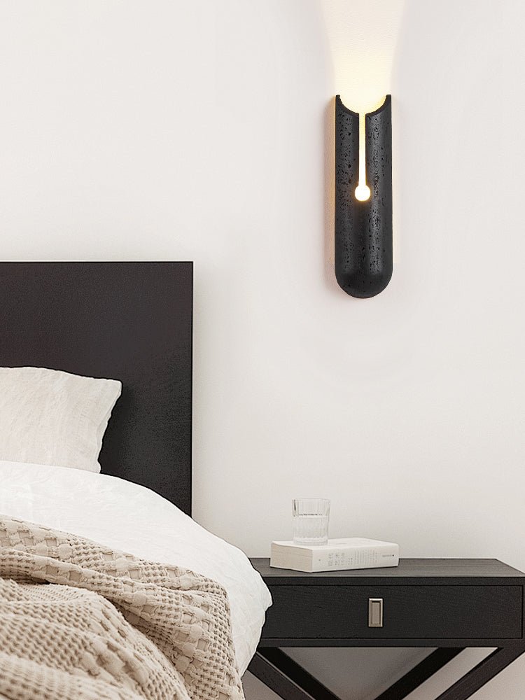 Vulca Split Stone Wall Light, Hardwired Wall Sconce, detail 12