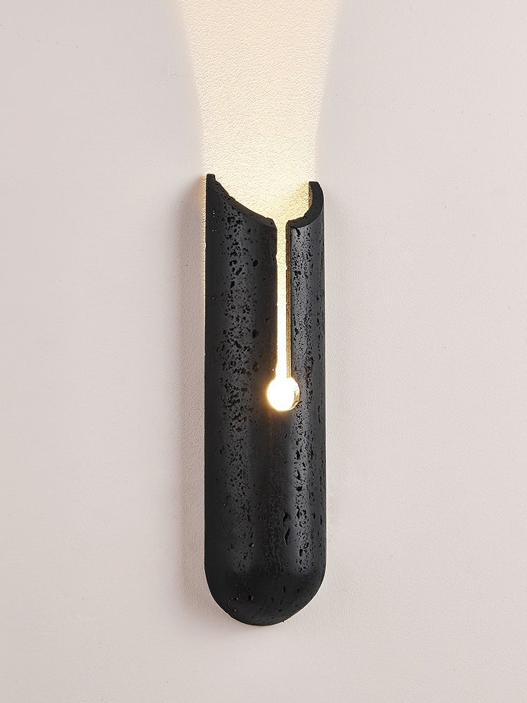 Vulca Split Stone Wall Light, Hardwired Wall Sconce, detail 15