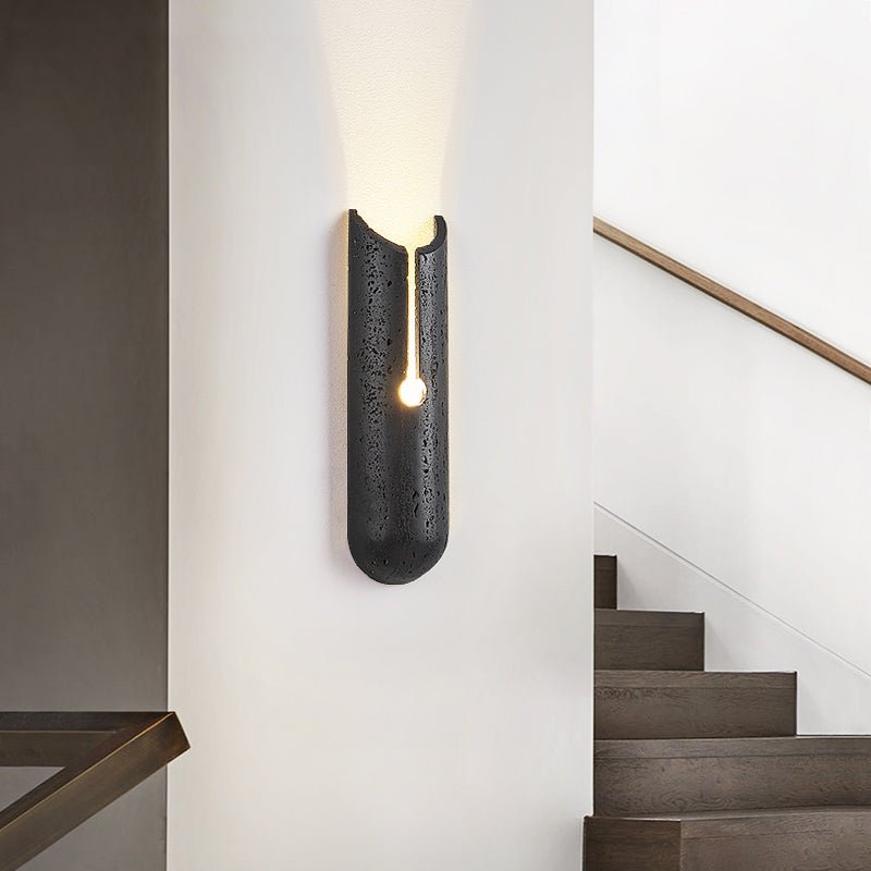Vulca Split Stone Wall Light, Hardwired Wall Sconce, detail 4