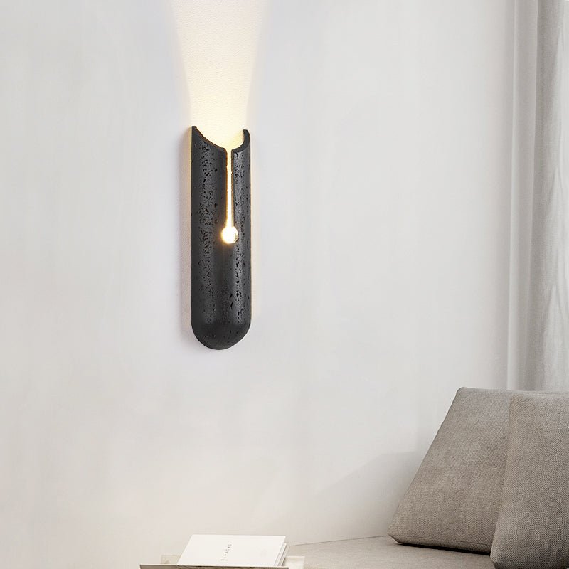 Vulca Split Stone Wall Light, Hardwired Wall Sconce, detail 5