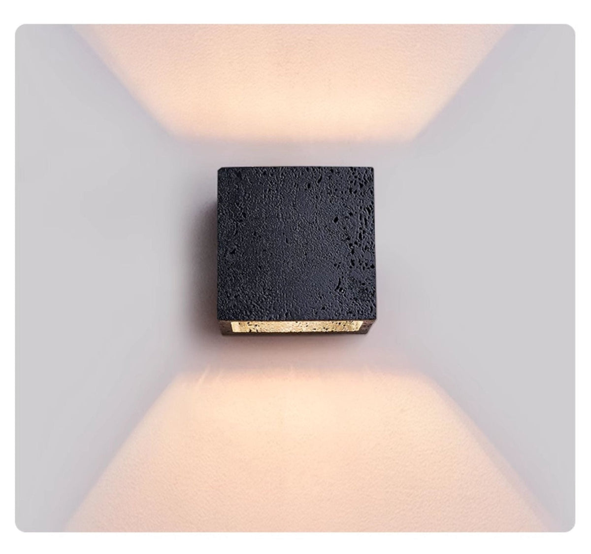 Vulcanis Cube Wall Light, Hardwired Wall Sconce, detail 11
