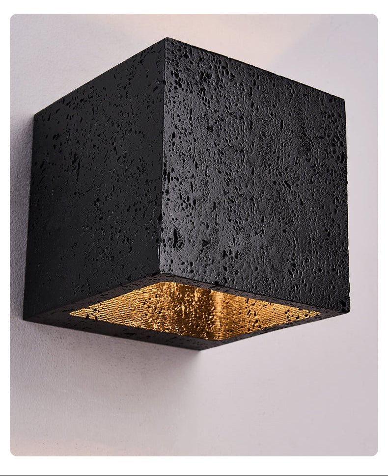 Vulcanis Cube Wall Light, Hardwired Wall Sconce, detail 12
