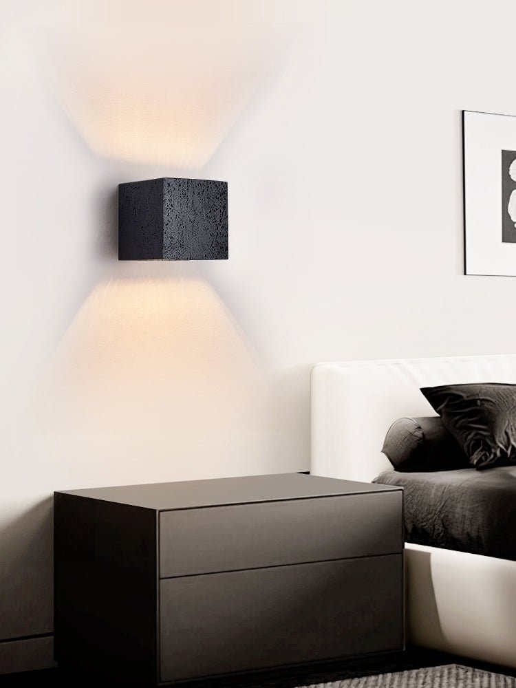 Vulcanis Cube Wall Light, Hardwired Wall Sconce, detail 14