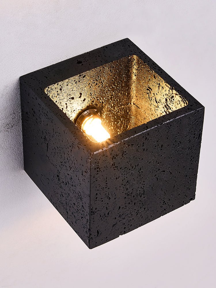 Vulcanis Cube Wall Light, Hardwired Wall Sconce, detail 15