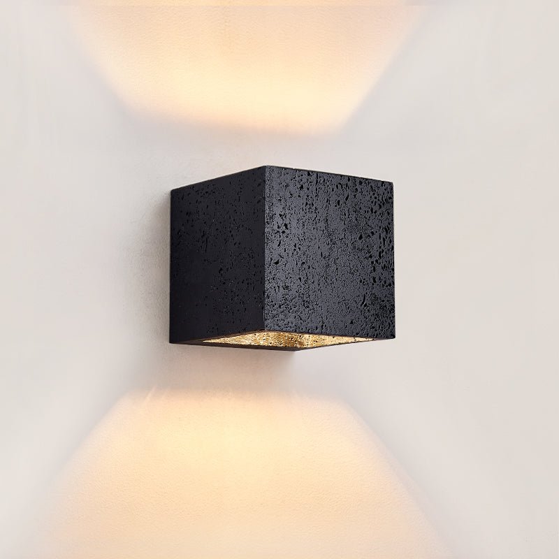 Vulcanis Cube Wall Light, Hardwired Wall Sconce, Metal, L 12cm x W 12cm x H 12cm