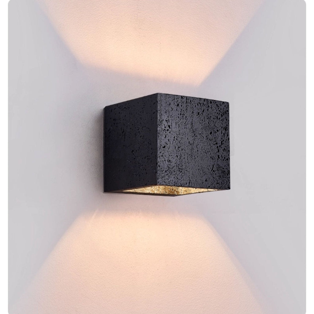 Vulcanis Cube Wall Light, Hardwired Wall Sconce, detail 6