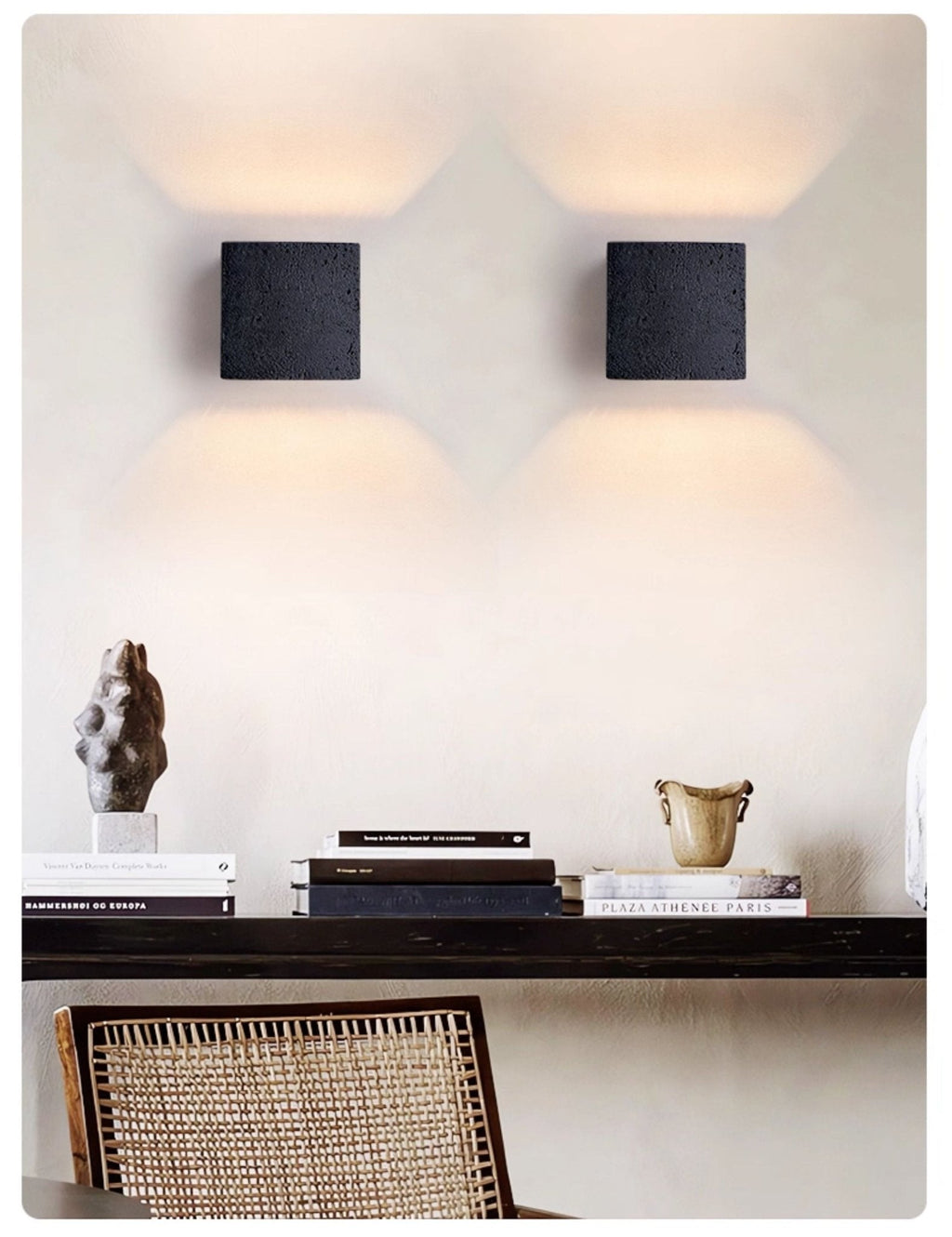 Vulcanis Cube Wall Light, Hardwired Wall Sconce, detail 7