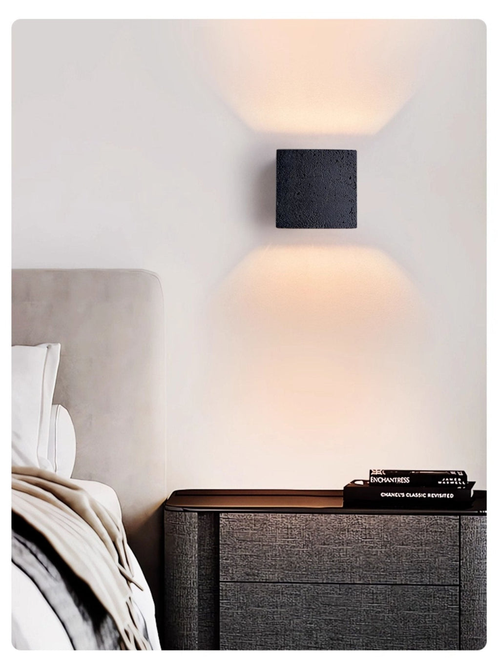Vulcanis Cube Wall Light, Hardwired Wall Sconce, detail 9