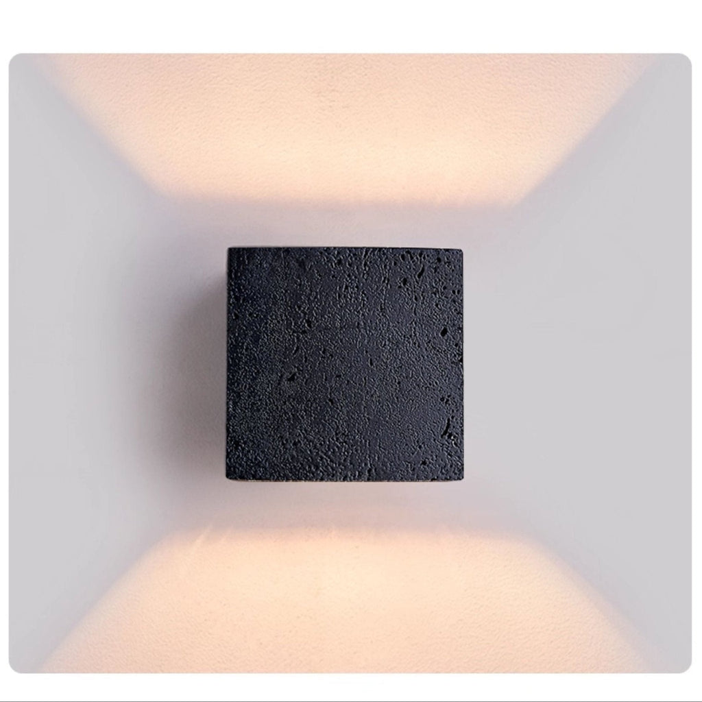 Vulcanis Cube Wall Light, Hardwired Wall Sconce, detail 10