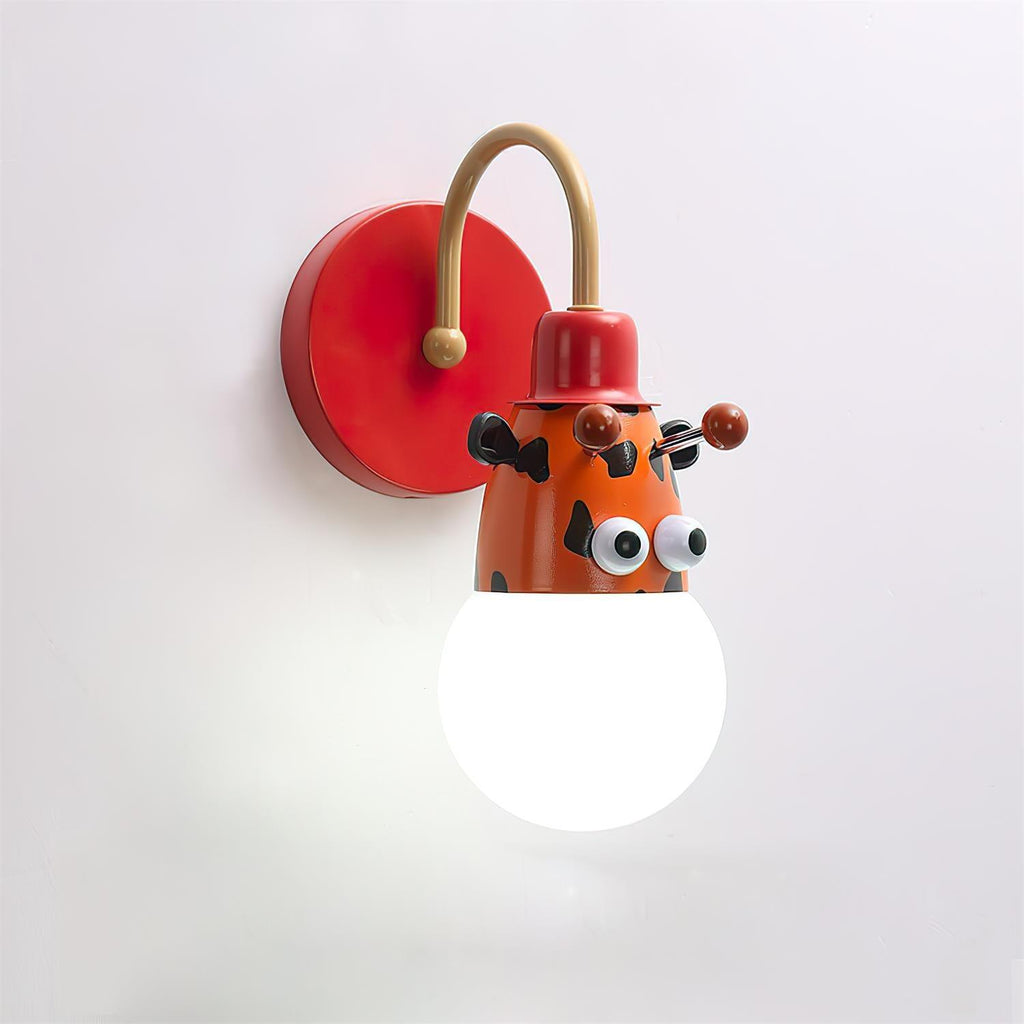 Cartoon Animal Kids Wall Light, Bedroom Wall Sconce, detail 3