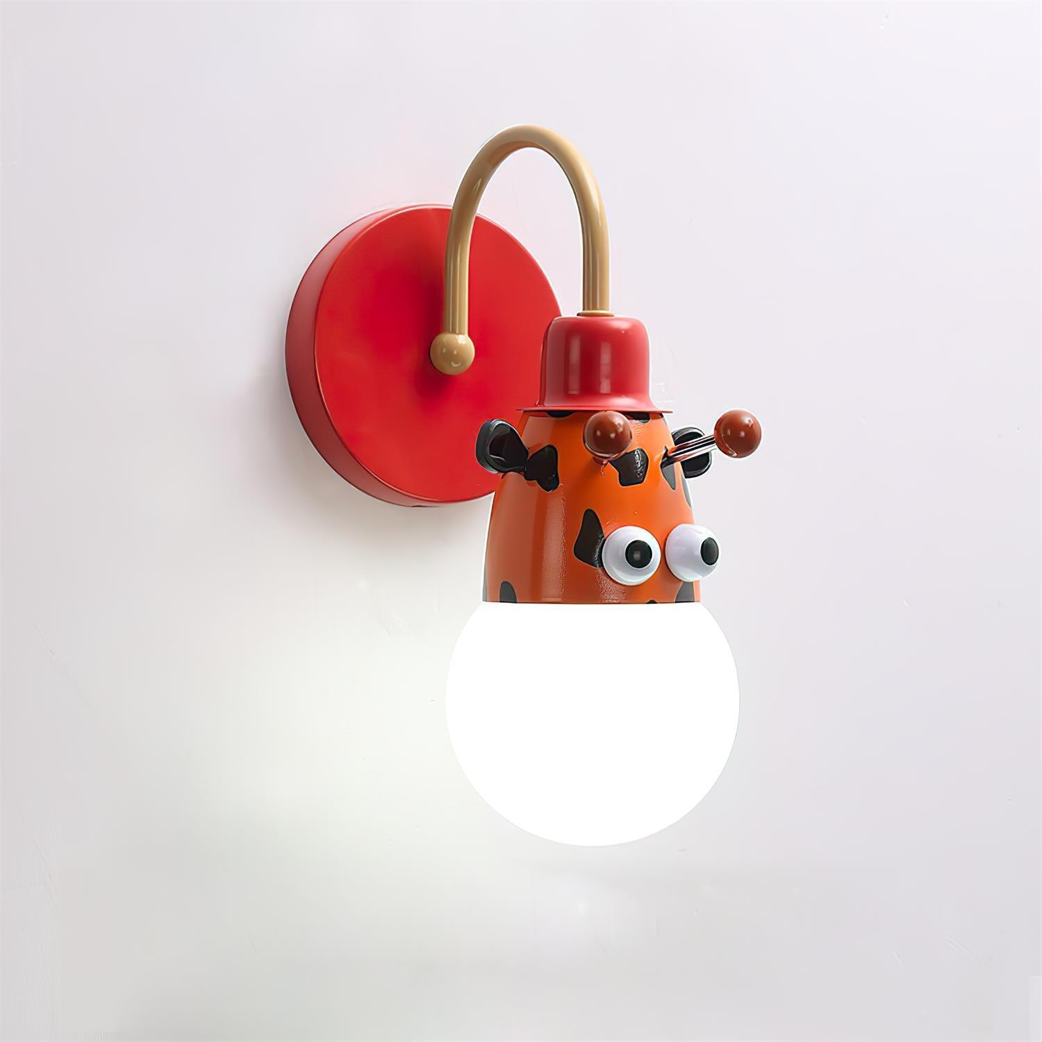 Cartoon Animal Kids Wall Light, Bedroom Wall Sconce, detail 3