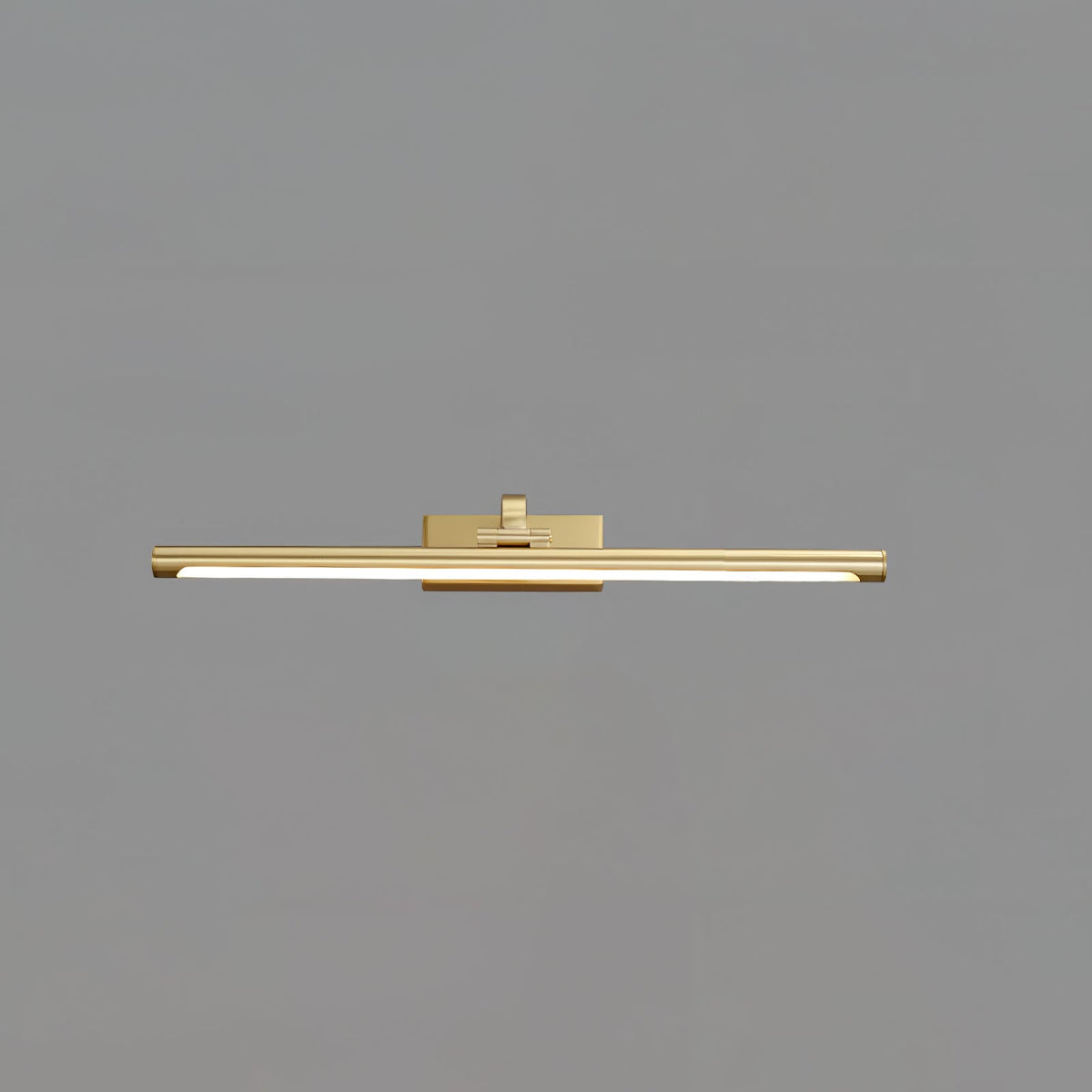 Walnut Color Linear LED Wall Light - Dia 40cm x H 8.5cm Metal, Hardwired Wall Sconce, detail 16