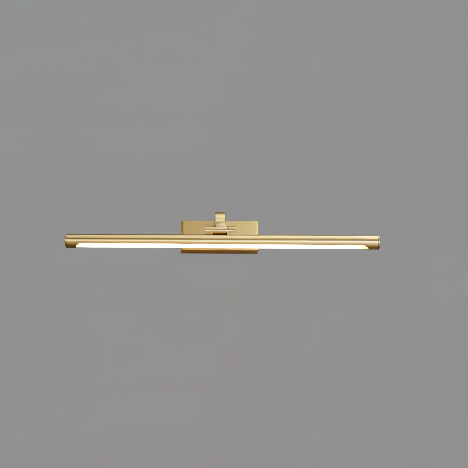 Walnut Color Linear LED Wall Light - Dia 40cm x H 8.5cm Metal, Hardwired Wall Sconce, detail 16