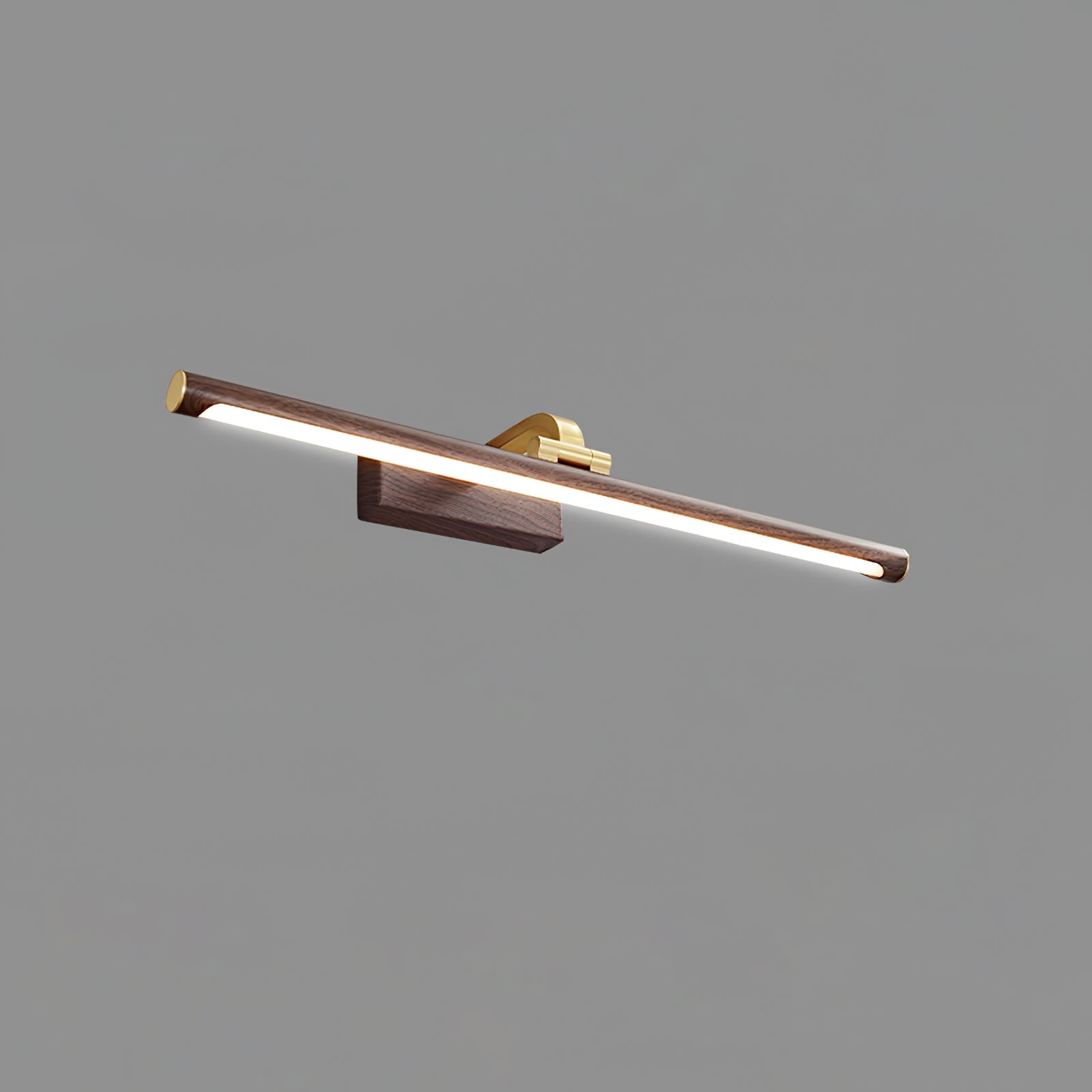 Walnut Color Linear LED Wall Light - Wall Lamp, Hardwired Wall Sconce, detail 24