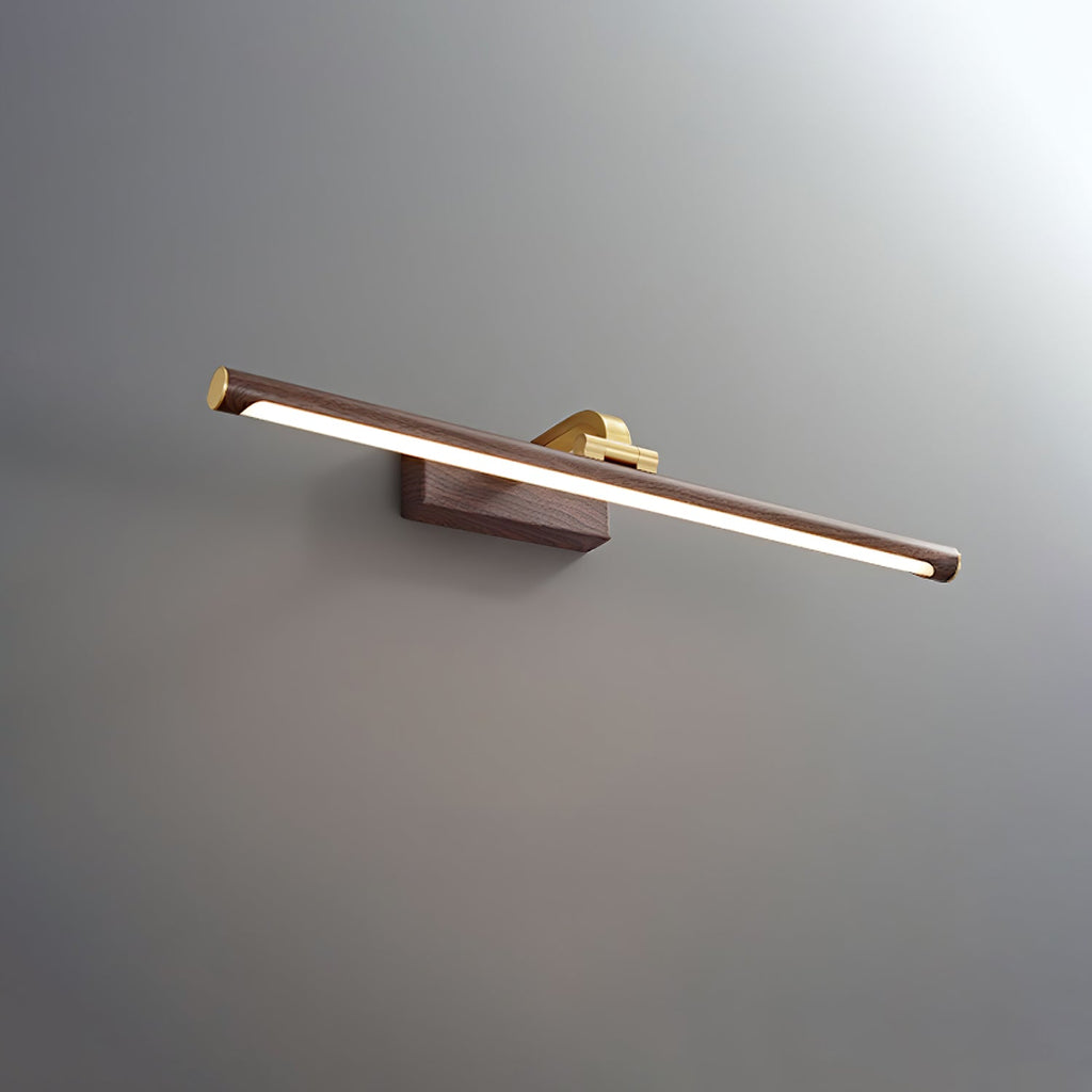 Walnut Color Linear LED Wall Light - Wall Lamp, Hardwired Wall Sconce, detail 25