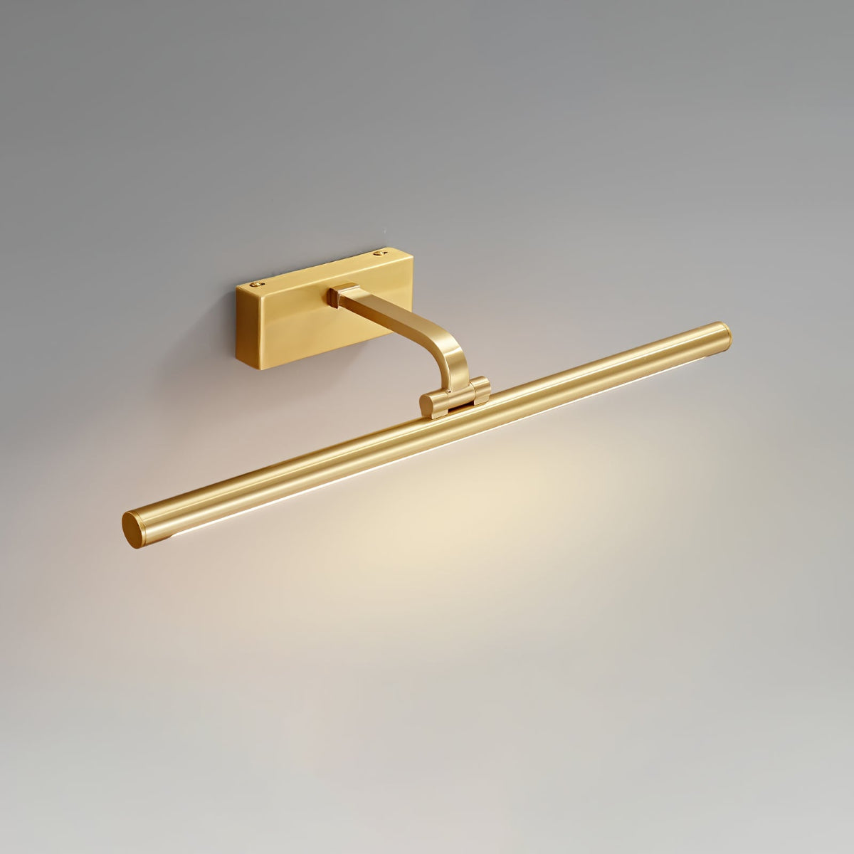 Walnut Color Linear LED Wall Light - Dia 40cm x H 8.5cm Metal, Hardwired Wall Sconce, detail 10