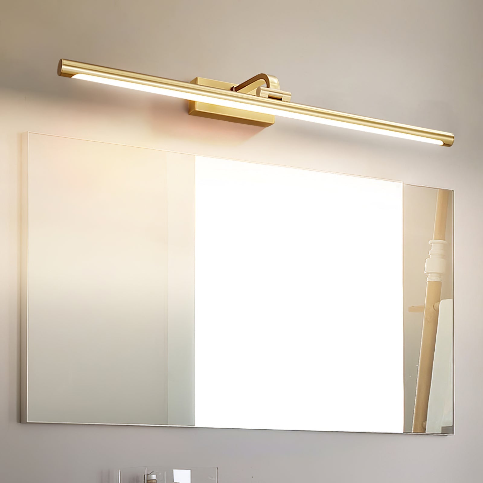 Walnut Color Linear LED Wall Light - Wall Lamp, Hardwired Wall Sconce, detail 11