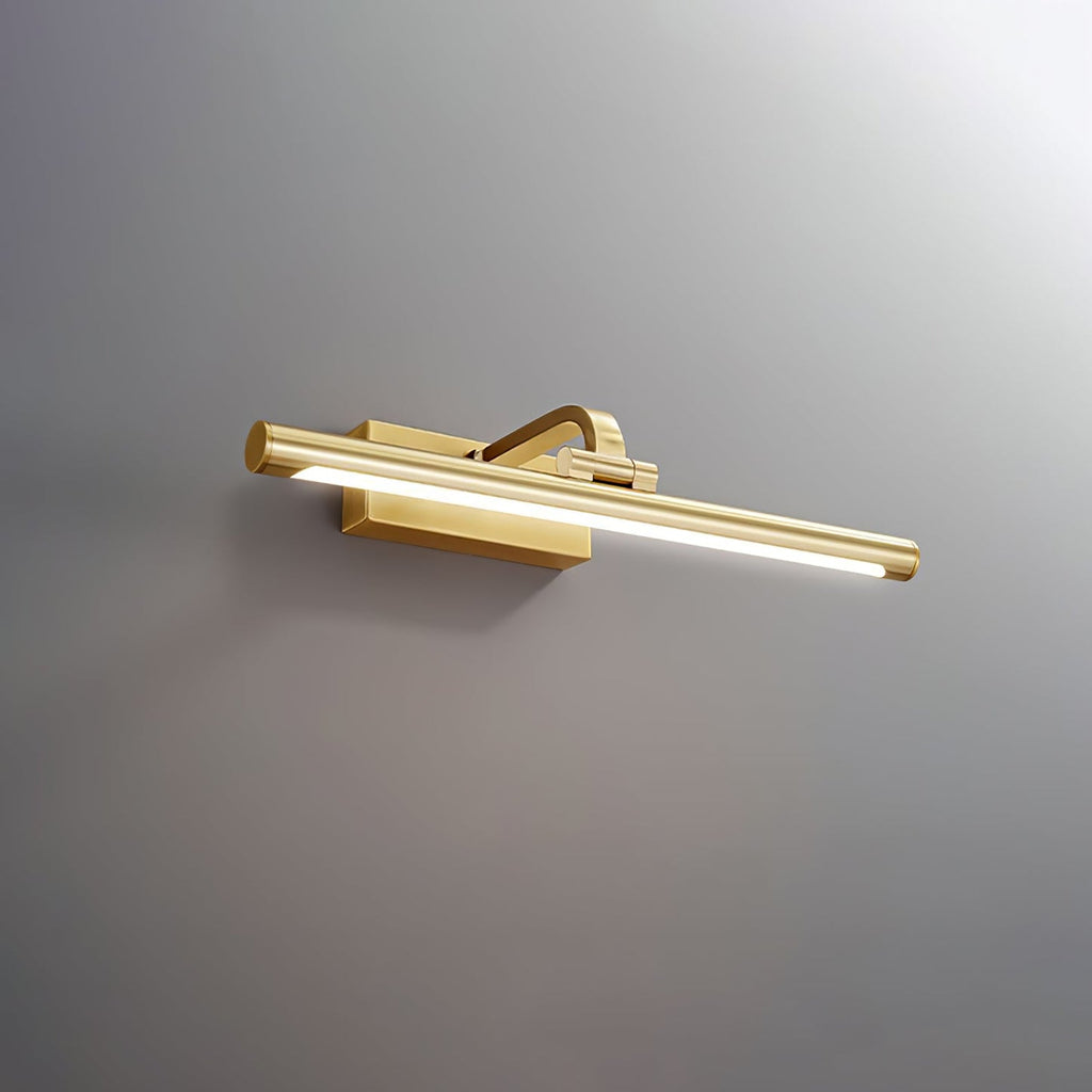 Walnut Color Linear LED Wall Light - Dia 40cm x H 8.5cm Metal, Hardwired Wall Sconce, detail 23